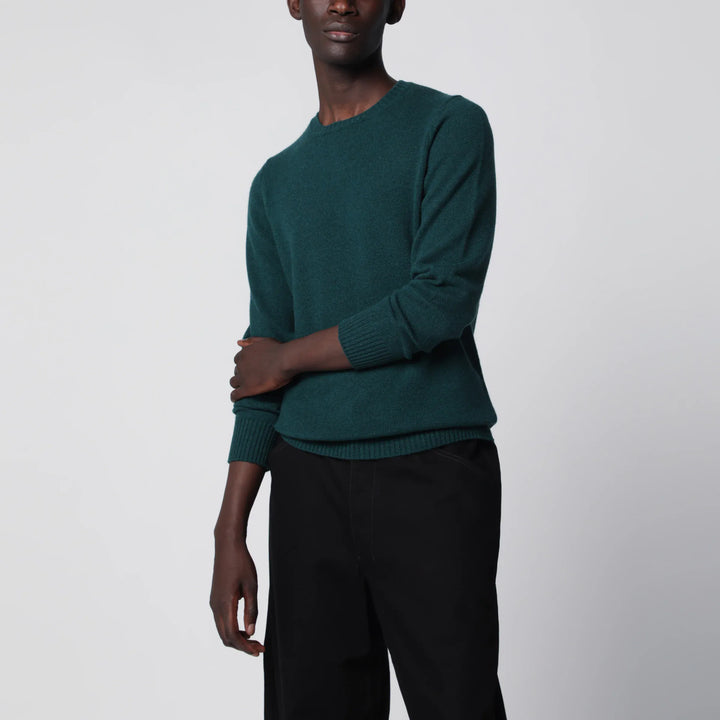 Drumohr - Dark green cashmere crew-neck sweater Brand Apparel &amp; Accessories > Clothing > Shirts &amp; Tops 48 IT