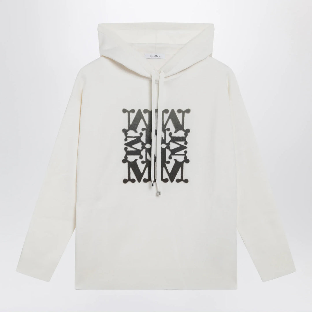 Max Mara - Taddeo hooded virgin wool sweater in white Brand Apparel & Accessories > Clothing > Shirts & Tops XS