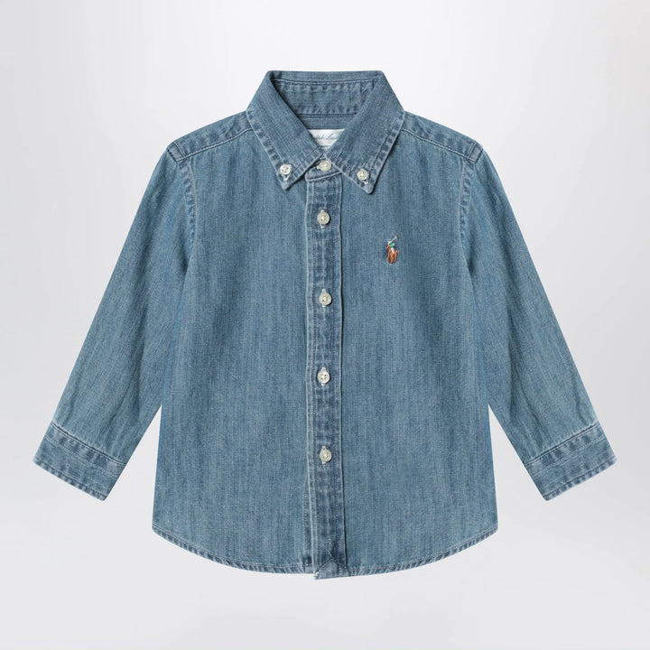 Polo Ralph Lauren - Blue denim shirt Brand Apparel &amp; Accessories > Clothing > Shirts &amp; Tops 6