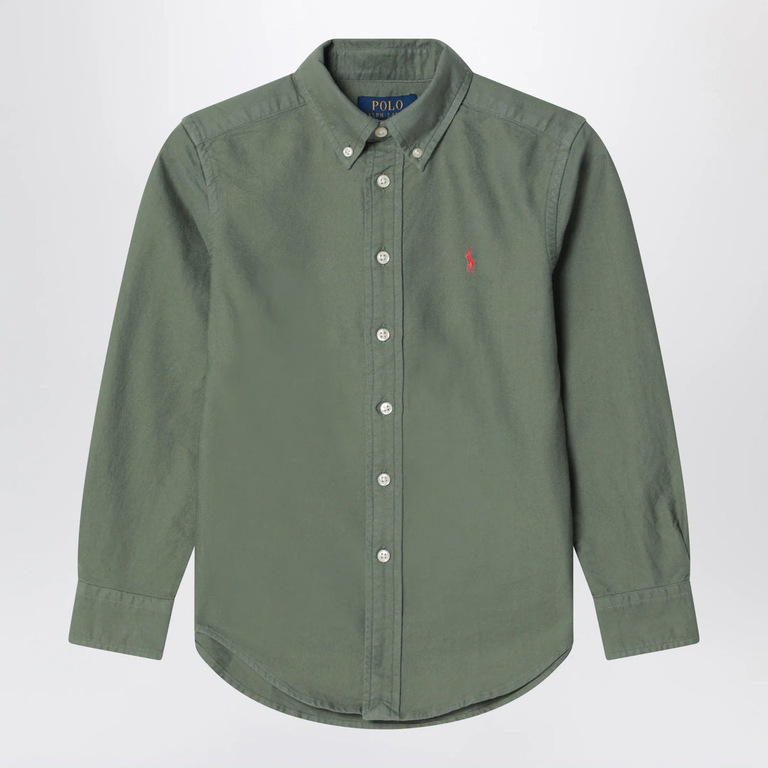 Polo Ralph Lauren - Cargo green Classic-Fit Oxford shirt Brand Apparel & Accessories > Clothing > Shirts & Tops M