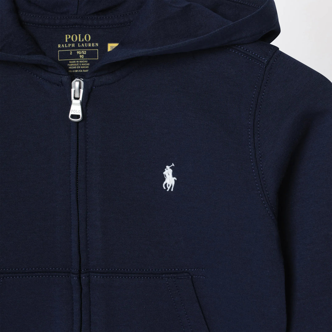 Polo Ralph Lauren - Navy blue zip-up sweatshirt Brand Apparel &amp; Accessories > Clothing > Shirts &amp; Tops