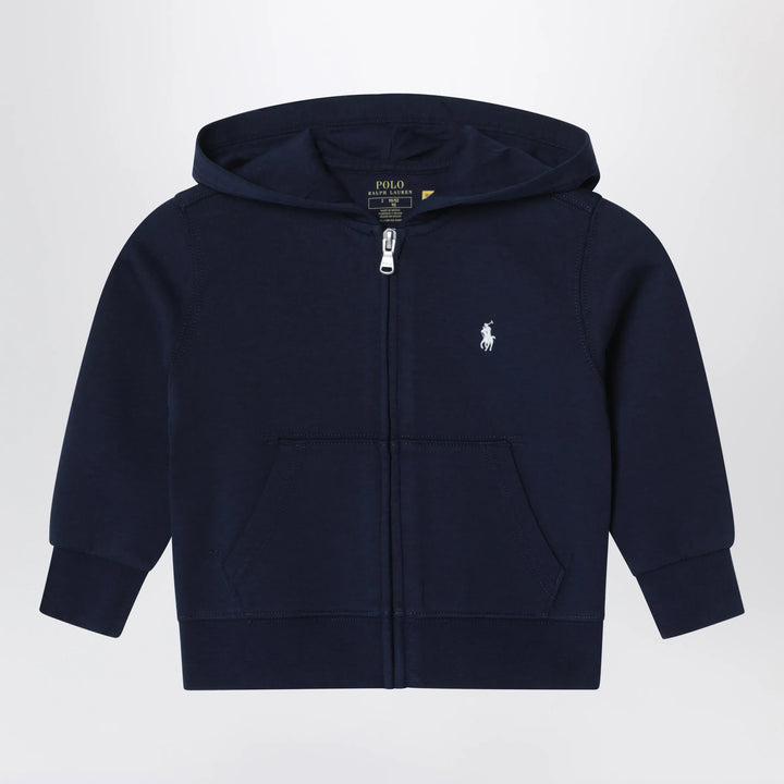 Polo Ralph Lauren - Navy blue zip-up sweatshirt Brand Apparel &amp; Accessories > Clothing > Shirts &amp; Tops