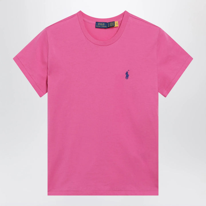 Polo Ralph Lauren - Polo Pony cotton crewneck T-shirt in accent pink Brand Apparel &amp; Accessories > Clothing > Shirts &amp; Tops XS
