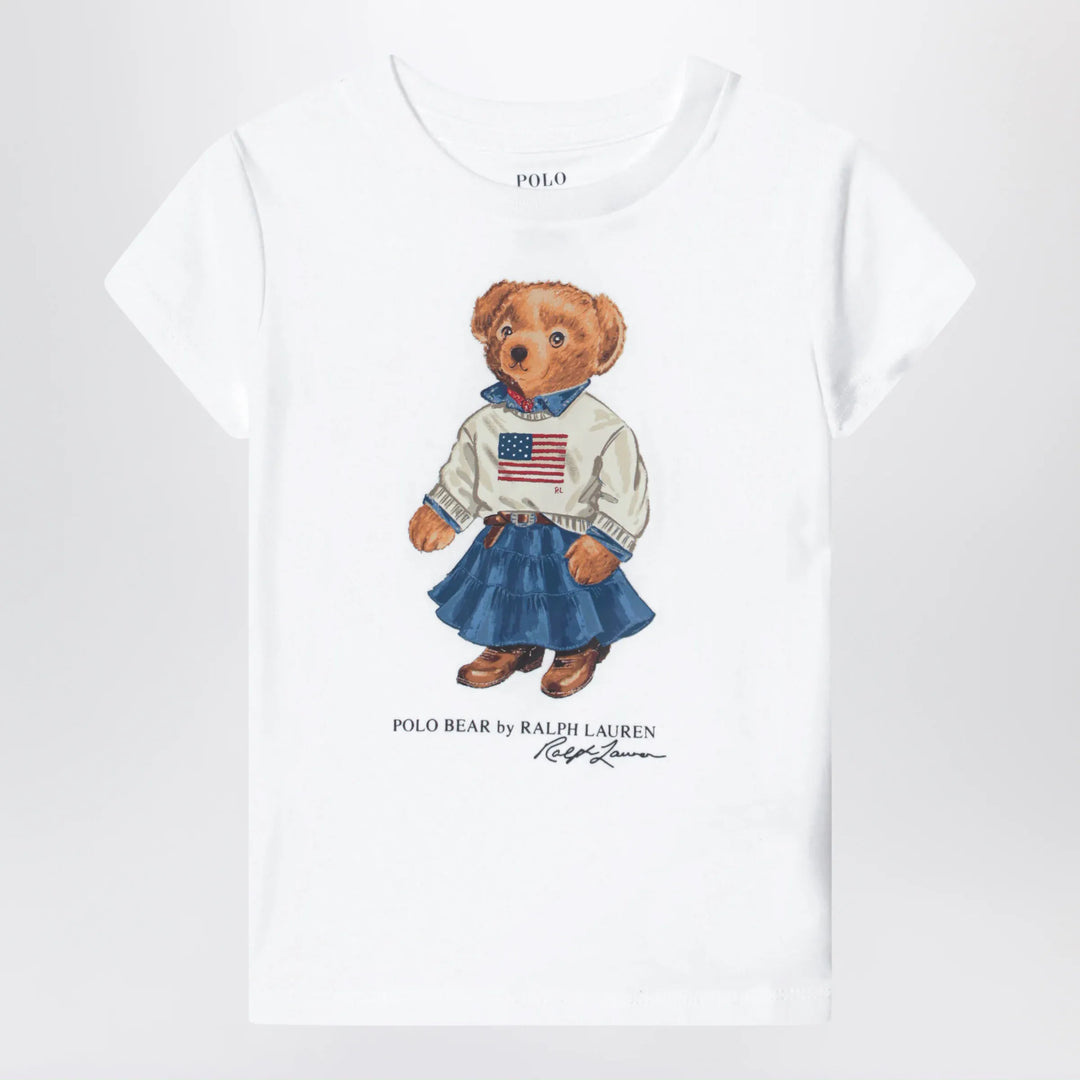 Polo Ralph Lauren - White cotton Polo Bear T-shirt Brand Apparel &amp; Accessories > Clothing > Shirts &amp; Tops