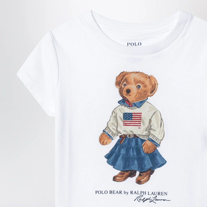 Polo Ralph Lauren - White cotton Polo Bear T-shirt Brand Apparel &amp; Accessories > Clothing > Shirts &amp; Tops