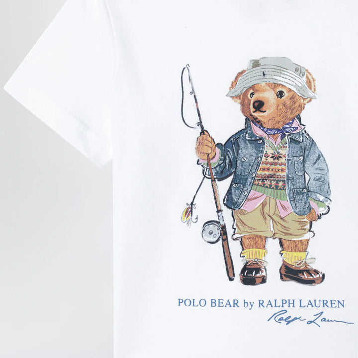 Polo Ralph Lauren - White cotton Polo Bear T-shirt Brand Apparel &amp; Accessories > Clothing > Shirts &amp; Tops