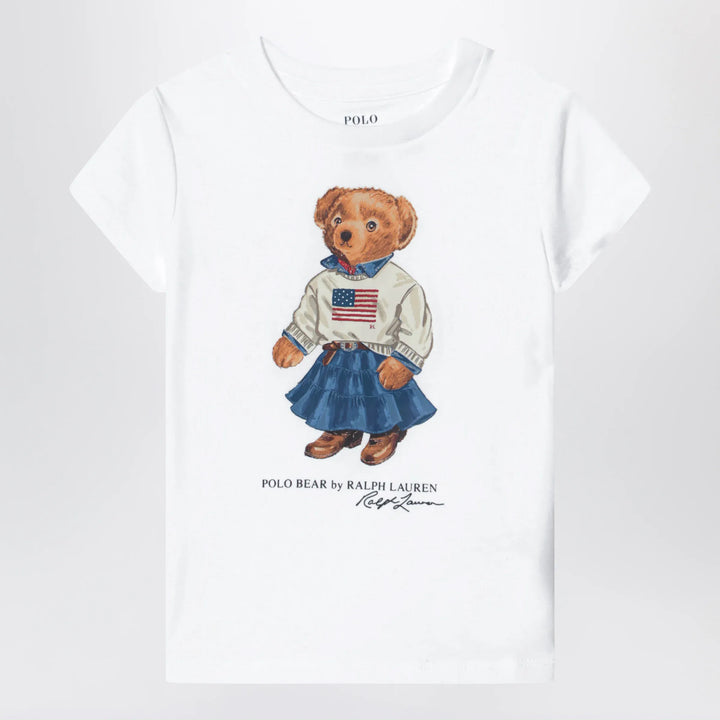 Polo Ralph Lauren - White cotton Polo Bear T-shirt Brand Apparel &amp; Accessories > Clothing > Shirts &amp; Tops 3