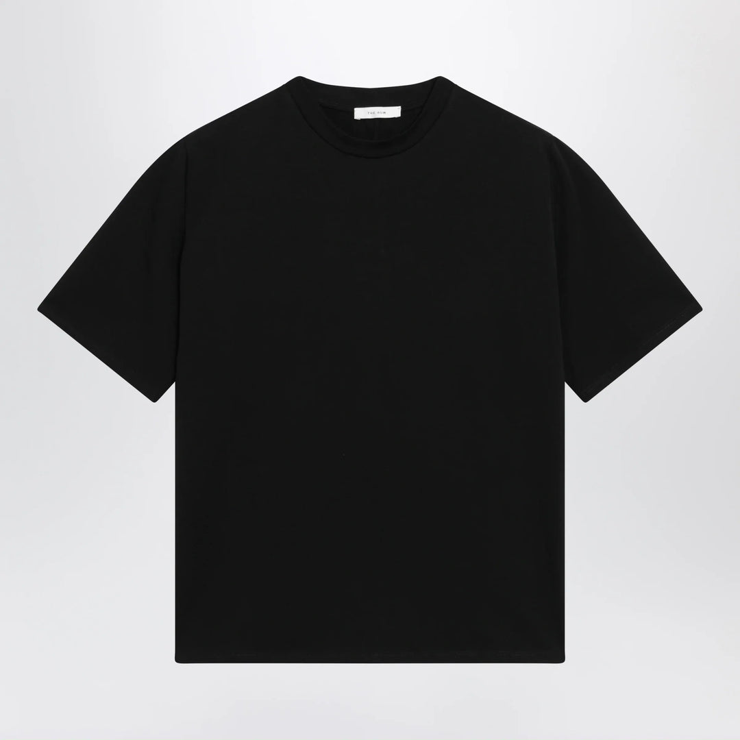 The Row - Black cotton short-sleeve crewneck T-shirt Brand Apparel & Accessories > Clothing > Shirts & Tops L