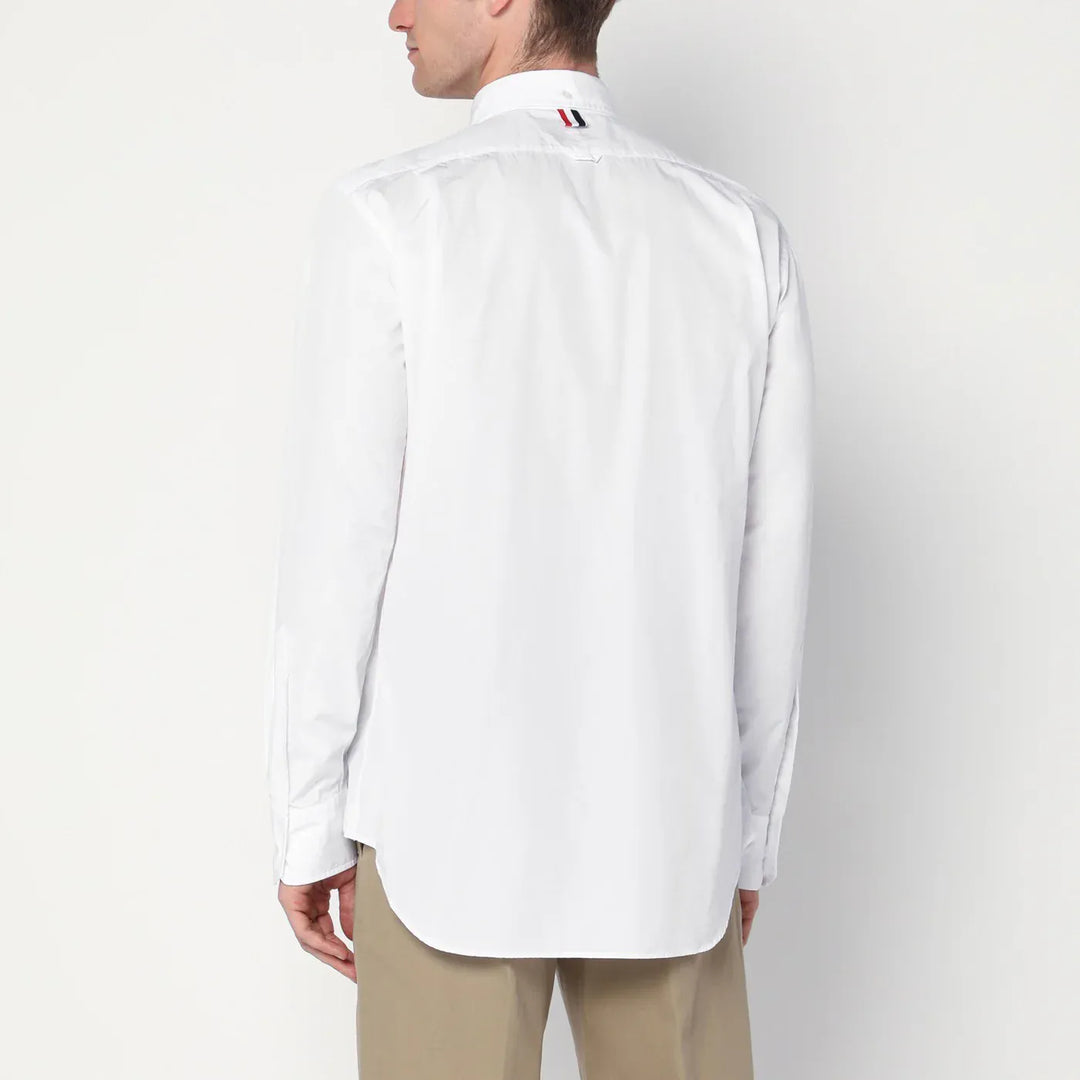 Thom Browne - White button-down cotton shirt Brand Apparel &amp; Accessories > Clothing > Shirts &amp; Tops 2