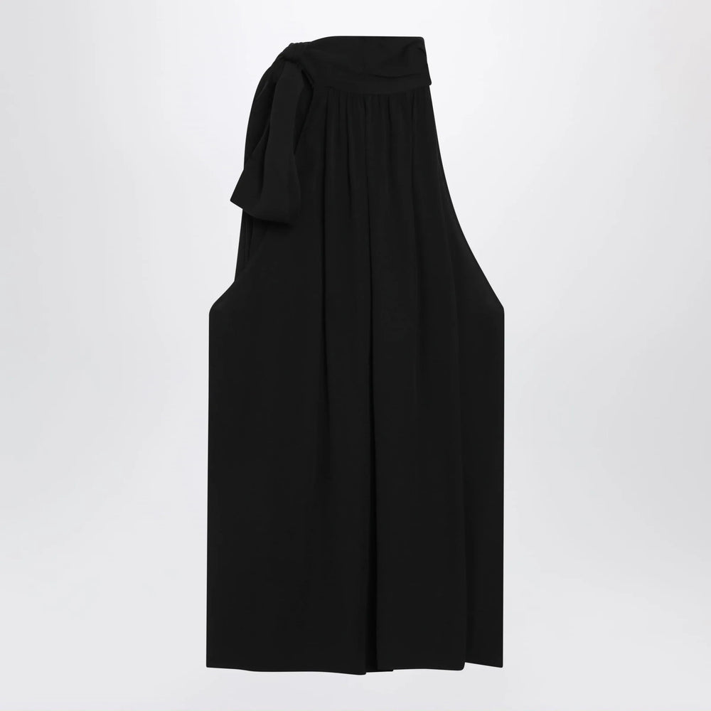 Valentino - Black silk top with neck bow Brand Apparel & Accessories > Clothing > Shirts & Tops