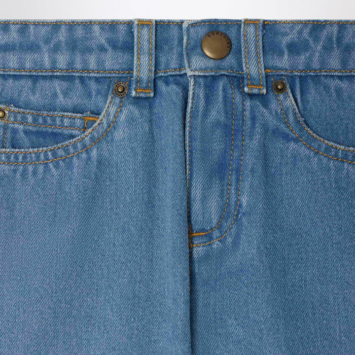 Bonpoint - Elvio blue denim bermuda shorts Brand Apparel &amp; Accessories > Clothing > Shorts