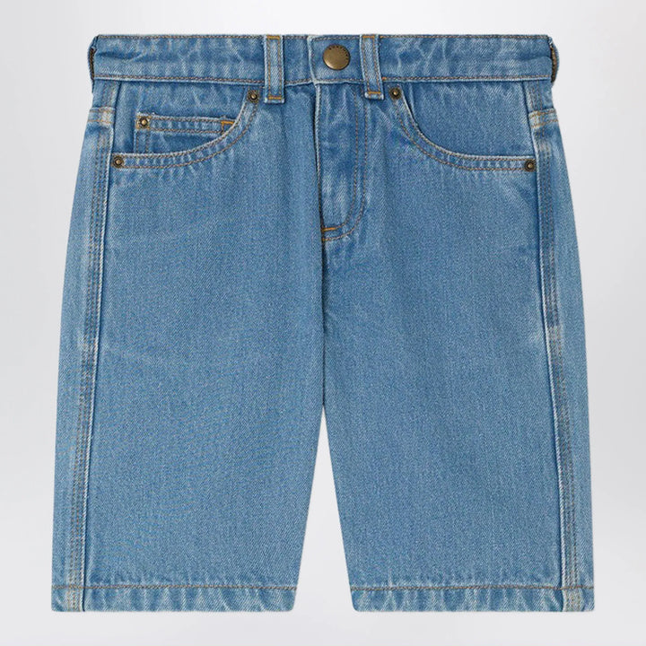 Bonpoint - Elvio blue denim bermuda shorts Brand Apparel &amp; Accessories > Clothing > Shorts 4