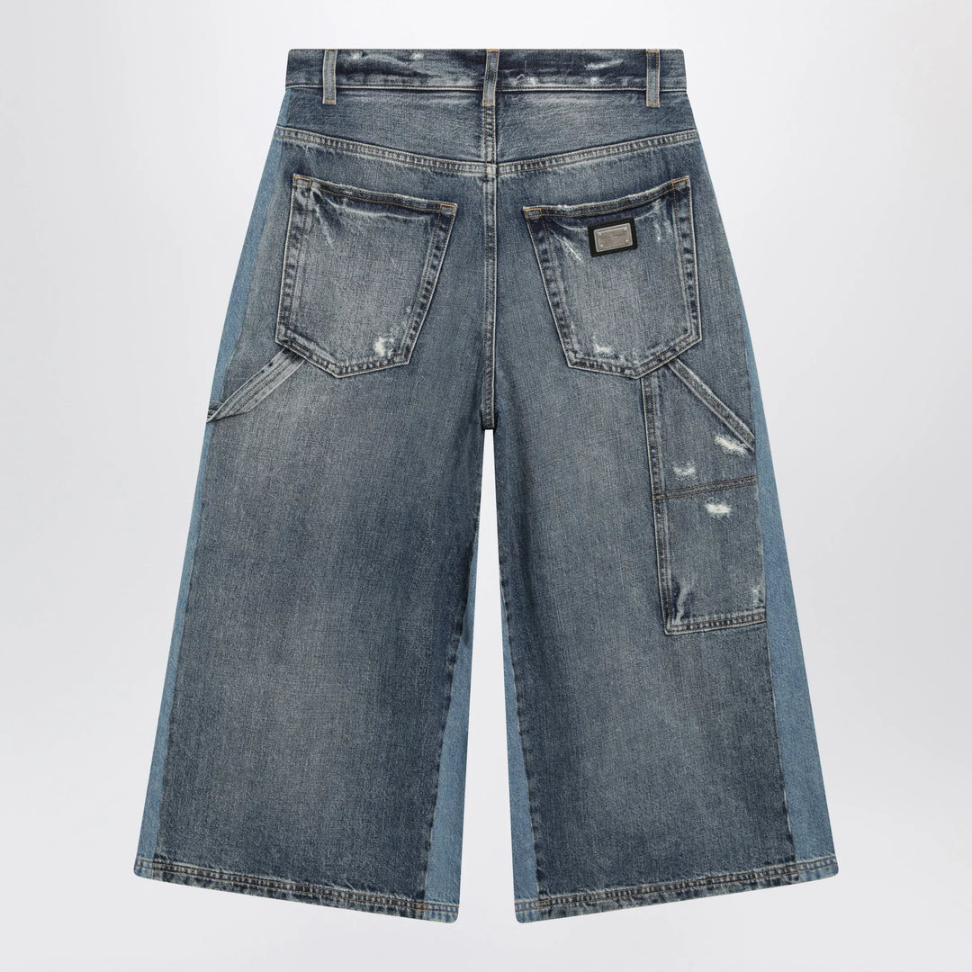 Dolce&amp;Gabbana - Multicolour denim bermuda shorts Brand Apparel &amp; Accessories > Clothing > Shorts 38  IT