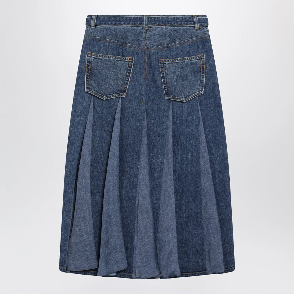 Sacai - Denim skirt in blue cotton Brand Apparel & Accessories > Clothing > Skirts