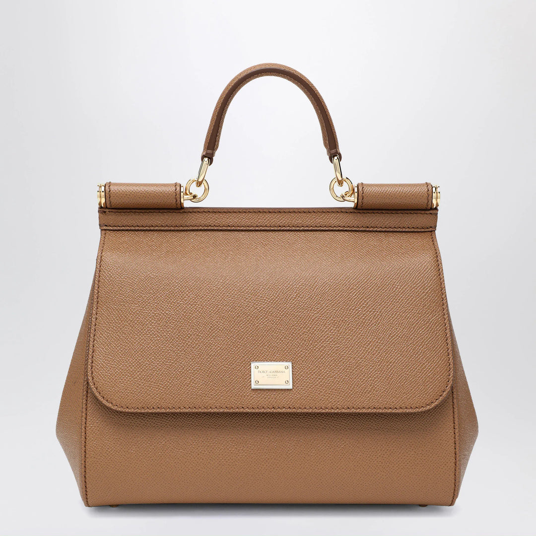 Dolce&amp;Gabbana - Large caramel Sicily Hand Bag Brand Apparel &amp; Accessories