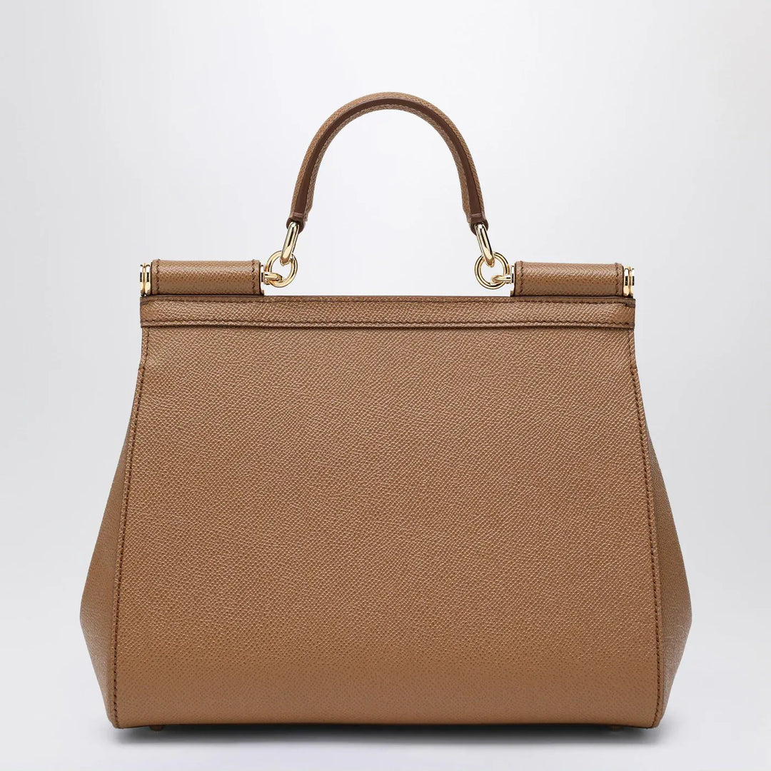 Dolce&amp;Gabbana - Large caramel Sicily Hand Bag Brand Apparel &amp; Accessories TU