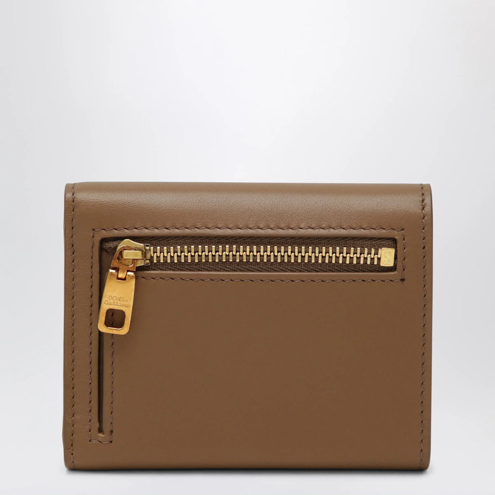 Dolce&Gabbana - Plongé calfskin wallet in caramel Brand Apparel & Accessories TU