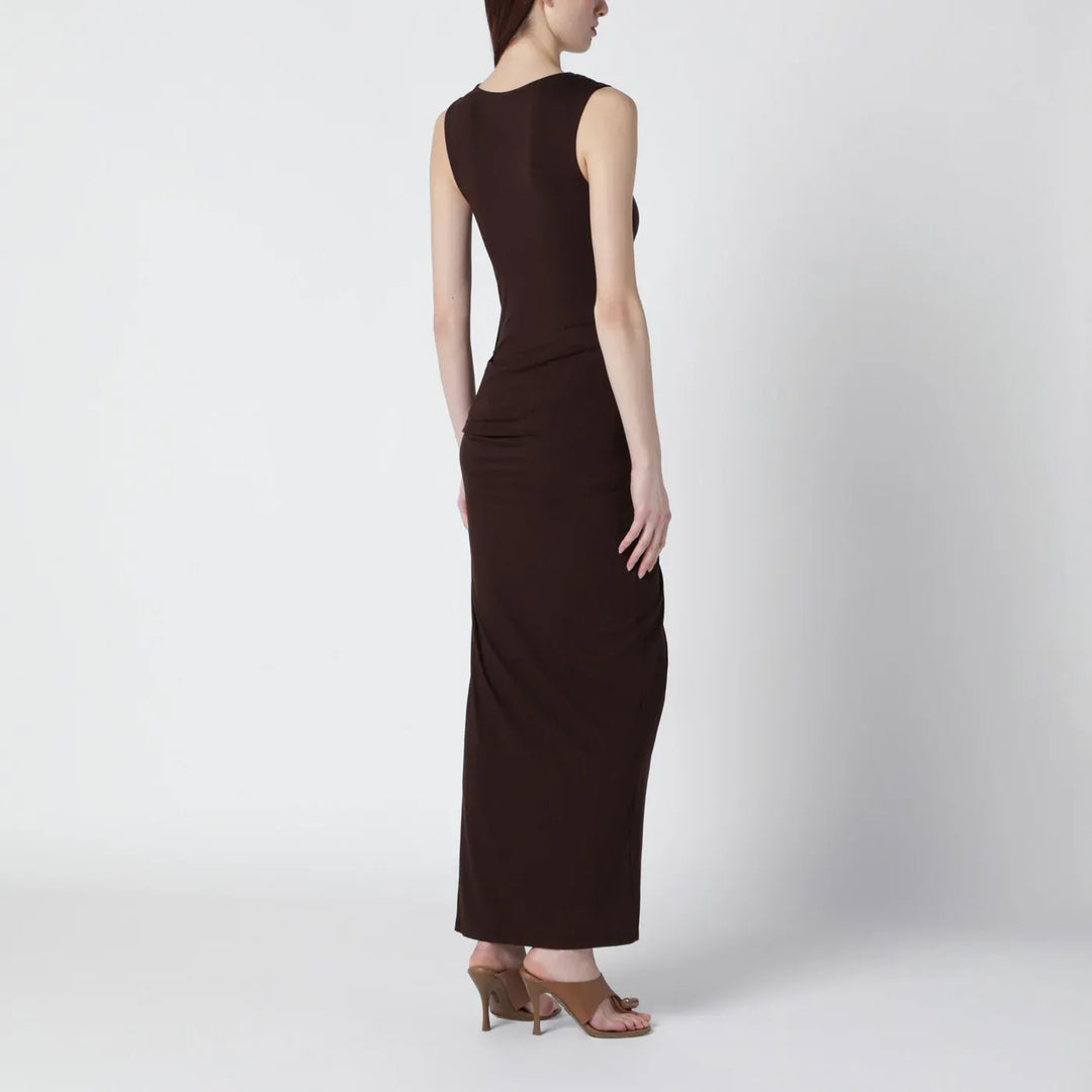 Entire Studios - Tobacco-colored dress with draping Brand Apparel &amp; Accessories