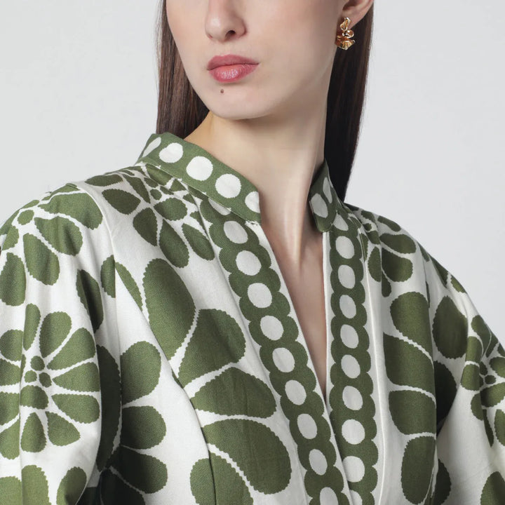 FARM Rio - Palermo dress with green print Brand Apparel &amp; Accessories