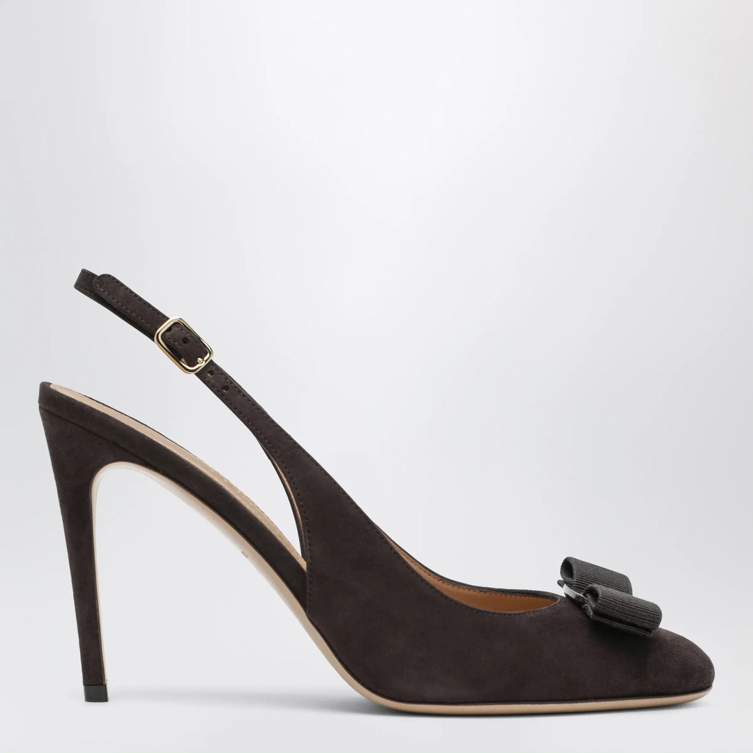 Ferragamo - Vara bow slingbacks Dark Brown Brand Apparel &amp; Accessories 6,5 US