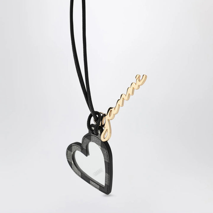 GANNI - Heart-shaped mirror Bou black Brand Apparel &amp; Accessories TU