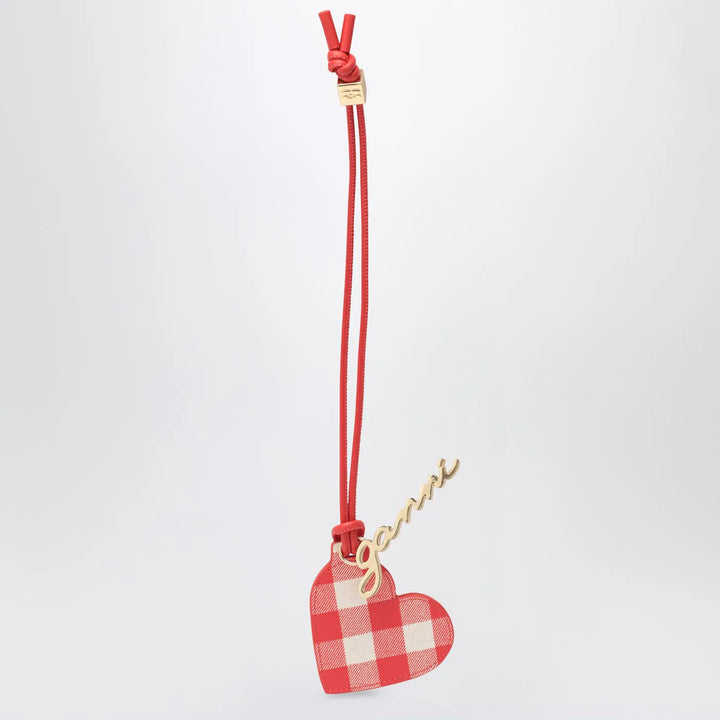 GANNI - Heart-shaped mirror Bou red Brand Apparel &amp; Accessories U