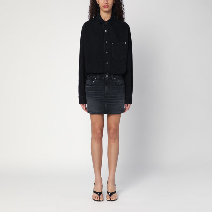 Apparel &amp; Accessories S HAIKURE - Washed black Tamu mini dress in denim Brand