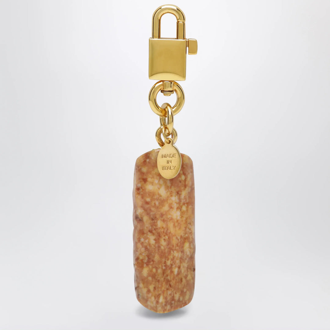 Dolce&amp;Gabbana - Cannolo charm keyring in metal and resin, multicolor Brand Apparel &amp; Accessories > Jewelry TU