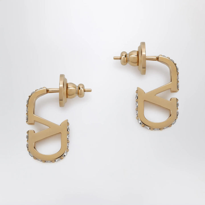 Valentino Garavani - Gold-tone VLogo Signature earrings with crystals Brand Apparel &amp; Accessories > Jewelry U