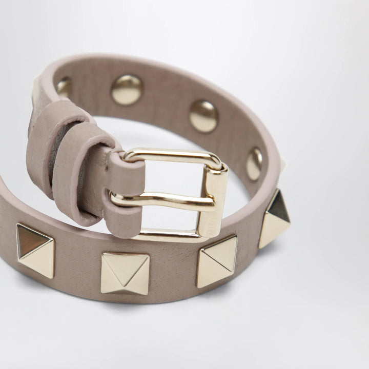 Valentino Garavani - Rockstud bracelet in powder pink leather Brand Apparel &amp; Accessories > Jewelry U