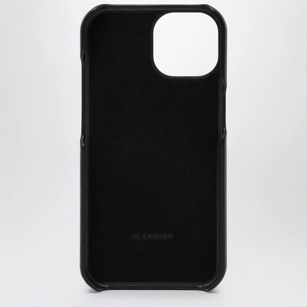 Jil Sander - Black iPhone 15 Pro cover with logo Brand Apparel & Accessories TU