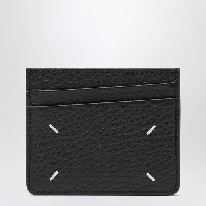 Maison Margiela - Black Four Stitches calfskin card holder Brand Apparel &amp; Accessories U