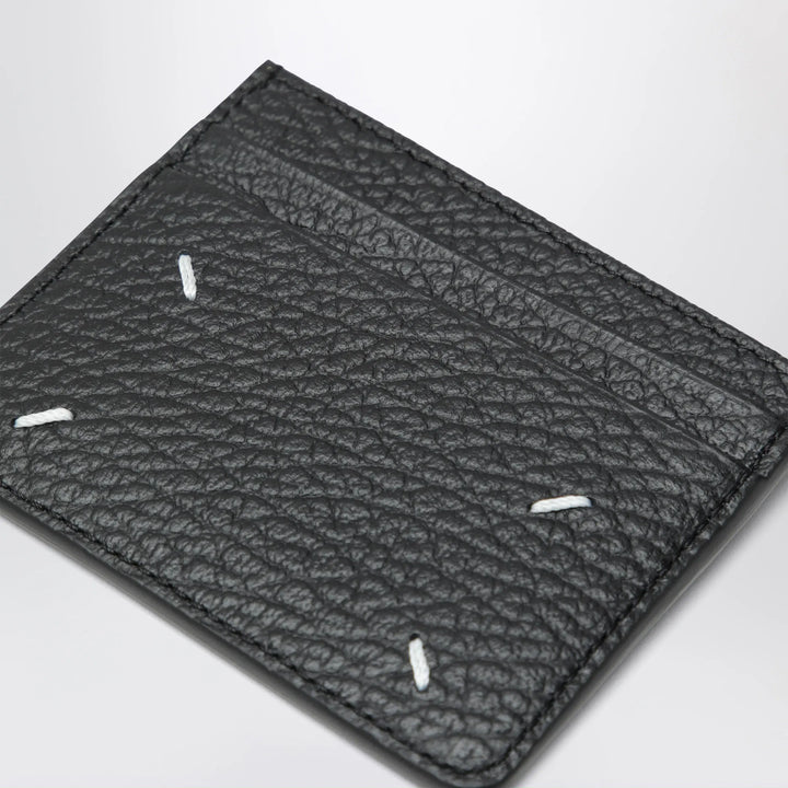 Maison Margiela - Black Four Stitches calfskin card holder Brand Apparel &amp; Accessories U