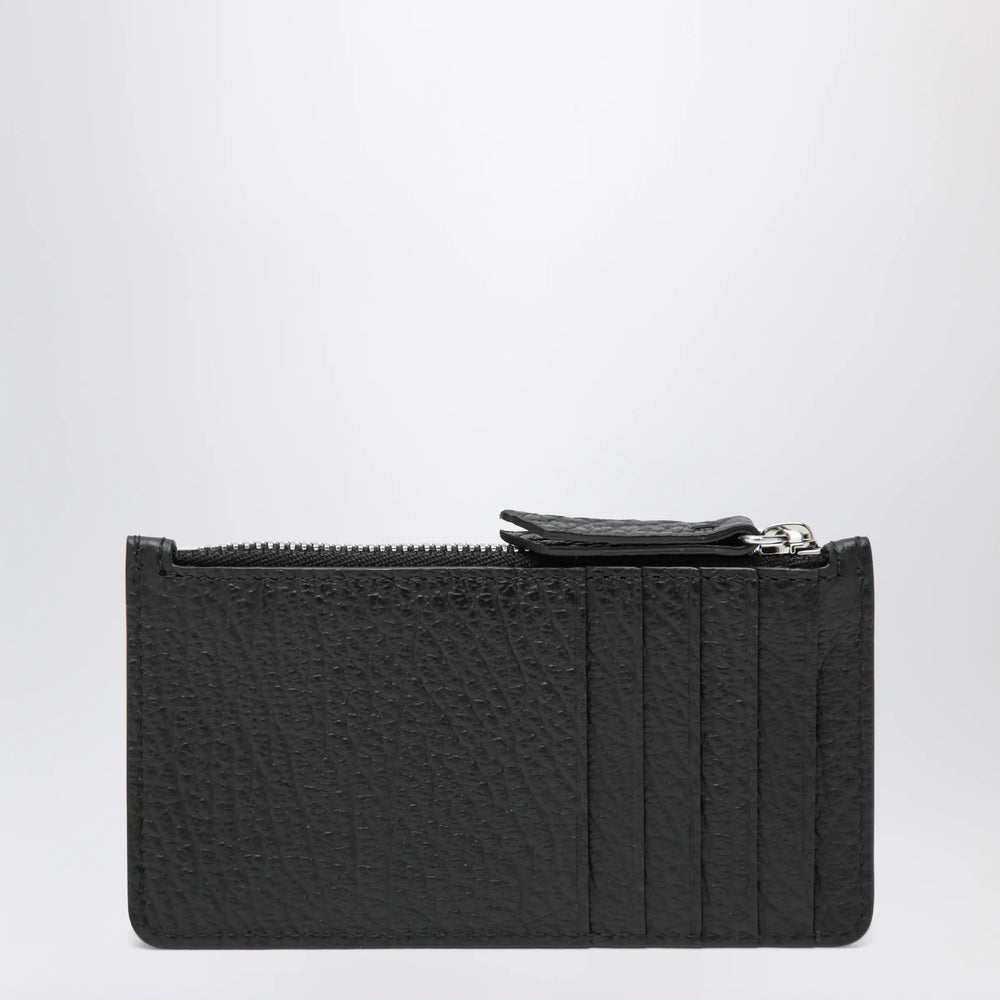 Maison Margiela - Black Four Stitches Zip Cardholder Brand Apparel & Accessories U