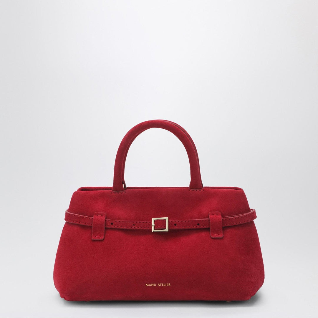 Apparel & Accessories TU Manu Atelier - Le Cambon 25 red suede bag Brand