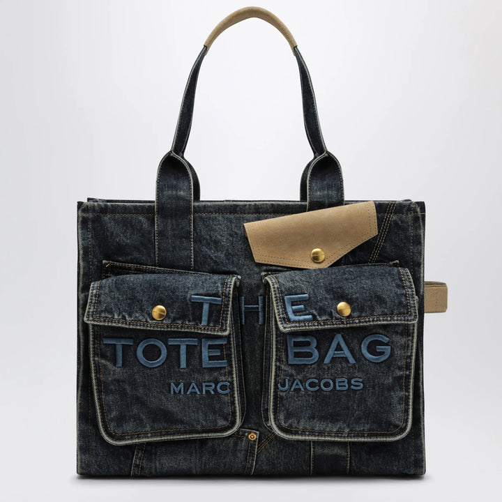 Marc Jacobs - The Cargo Tote Bag large in denim and suede Brand Apparel &amp; Accessories TU