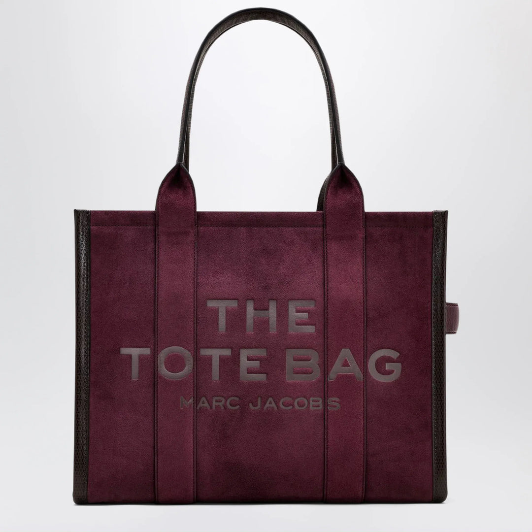 Marc Jacobs - The Large Tote Bag in suede Dark Plum Brand Apparel &amp; Accessories TU