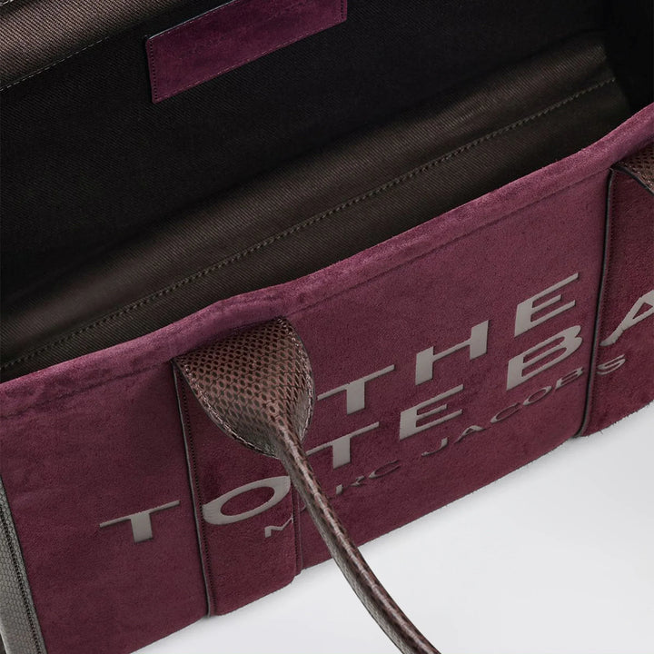 Marc Jacobs - The Large Tote Bag in suede Dark Plum Brand Apparel &amp; Accessories TU