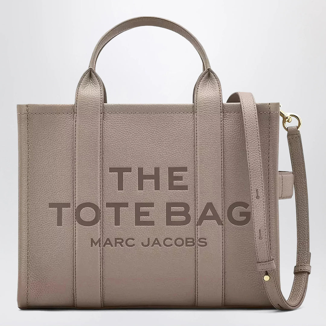 Marc Jacobs - The Medium Tote Bag Cement in leather Brand Apparel & Accessories TU