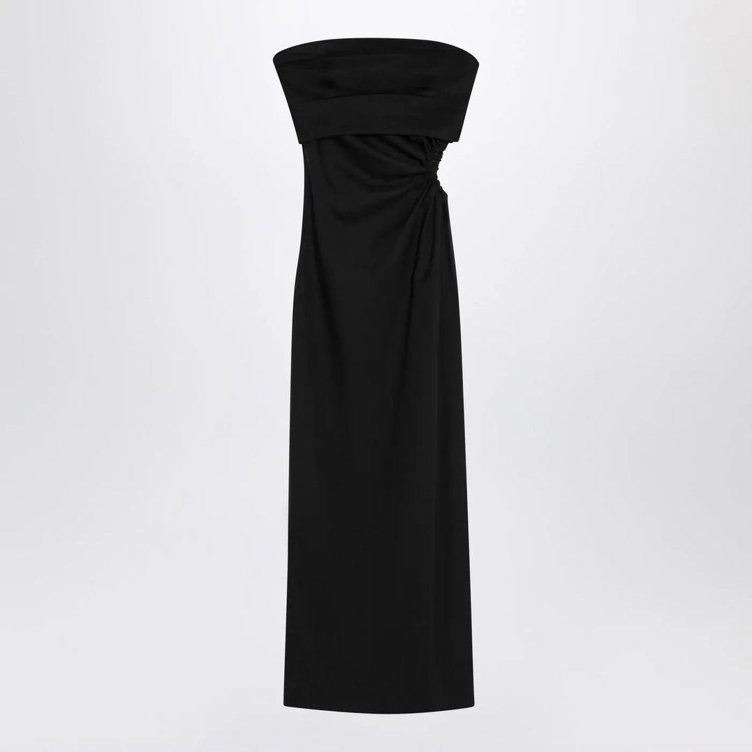Max Mara - Black bustier dress in wool blend Brand Apparel &amp; Accessories 38  IT