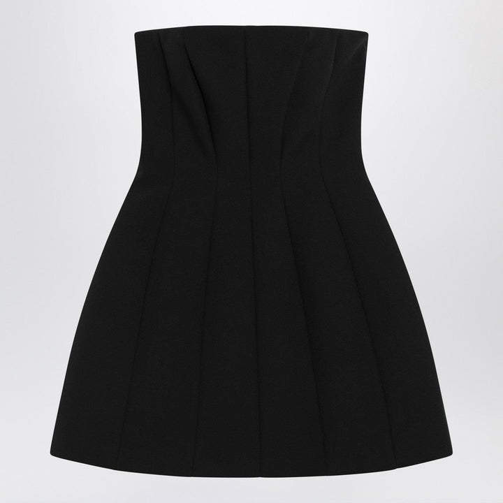 Apparel &amp; Accessories 42  IT Max Mara Pianoforte - Black bustier dress in sablé Brand