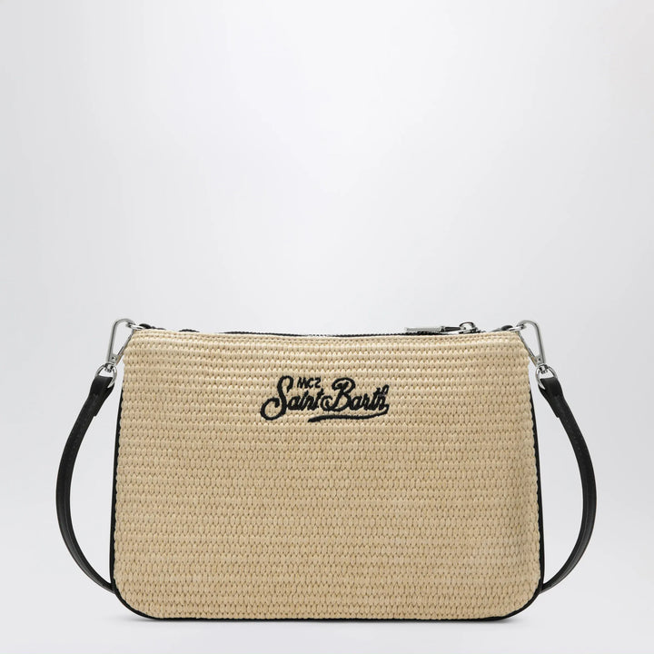 MC2 Saint Barth - Parisienne straw-effect clutch with embroidered logo Brand Apparel &amp; Accessories TU