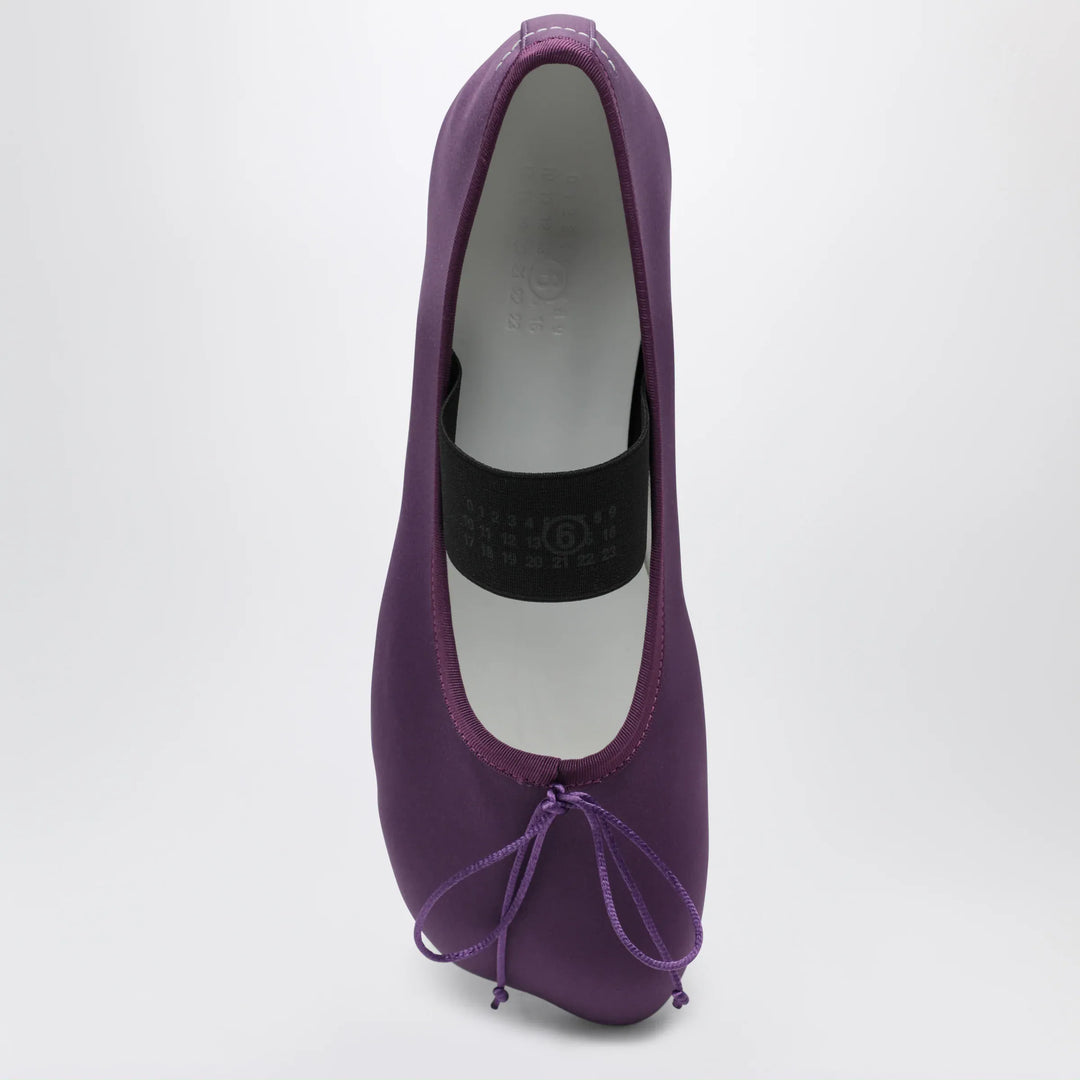 MM6 Maison Margiela - Anatomic Numeric plum-colored ballet flats Brand Apparel &amp; Accessories