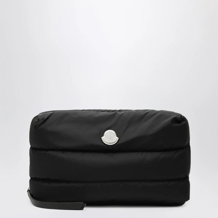 Moncler - Caradoc beauty case in quilted black nylon Brand Apparel &amp; Accessories TU