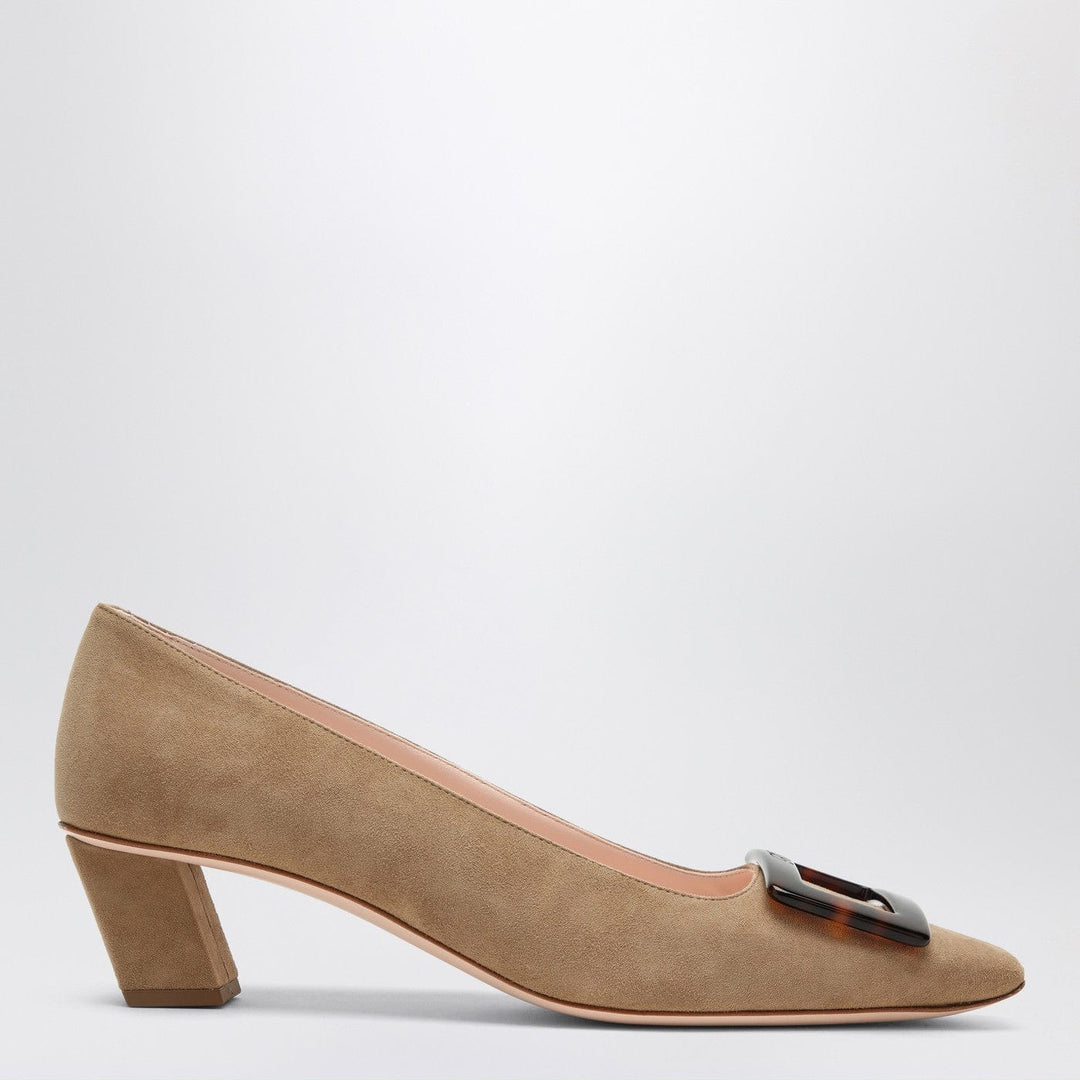 Apparel & Accessories ROGER VIVIER - Belle Vivier tobacco suede Décolletté Brand