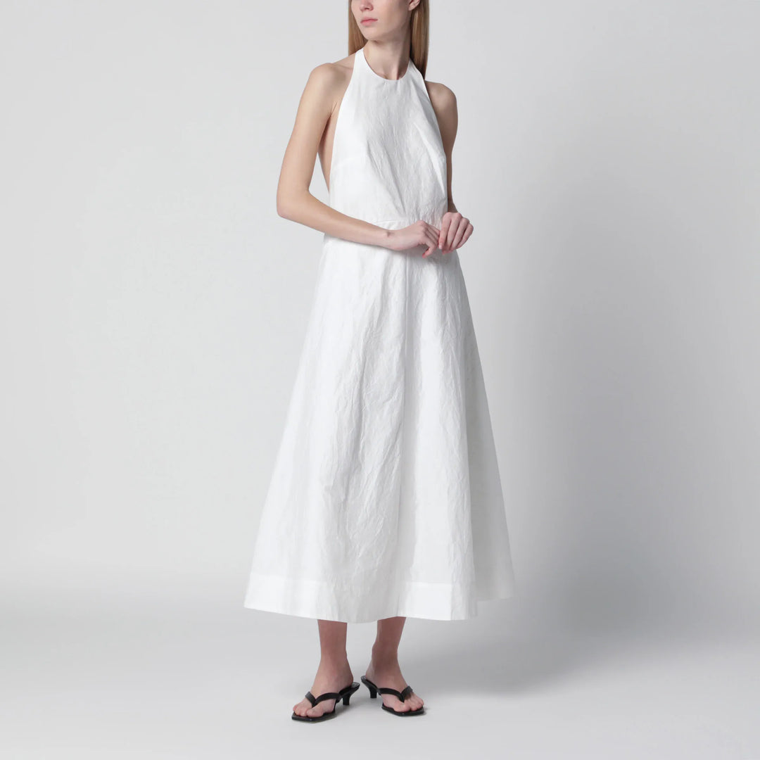 Róhe - White midi dress in cotton blend Brand Apparel &amp; Accessories