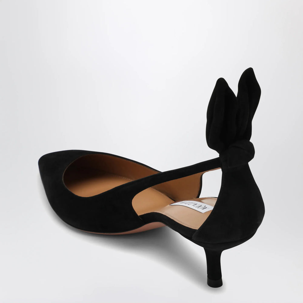 Aquazzura - Black suede Deneuve pumps Brand Apparel & Accessories > Shoes
