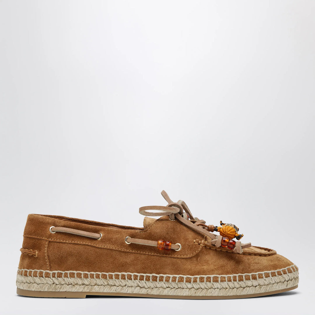 Aquazzura - Seafarer espadrilles in tobacco suede leather Brand Apparel &amp; Accessories > Shoes 38 IT