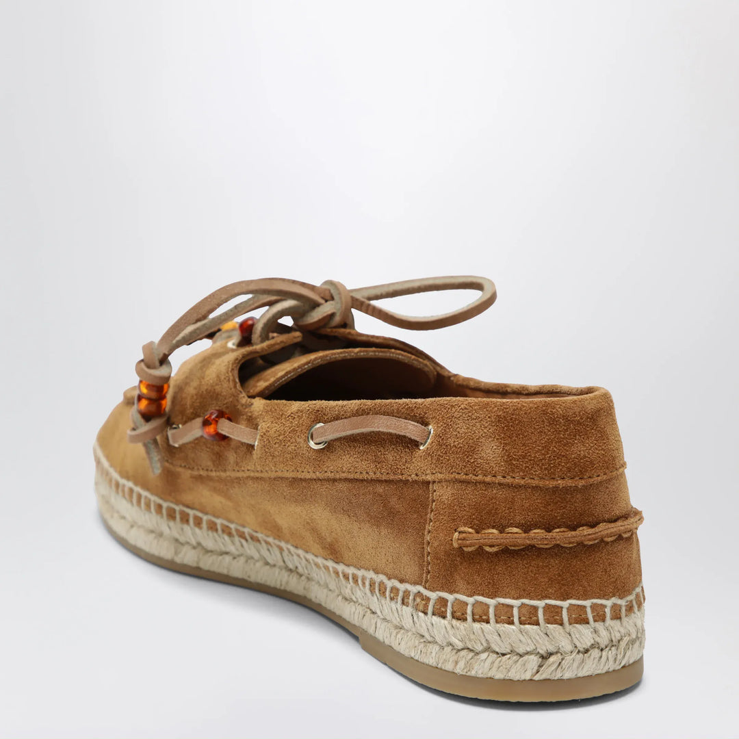 Aquazzura - Seafarer espadrilles in tobacco suede leather Brand Apparel &amp; Accessories > Shoes 38 IT
