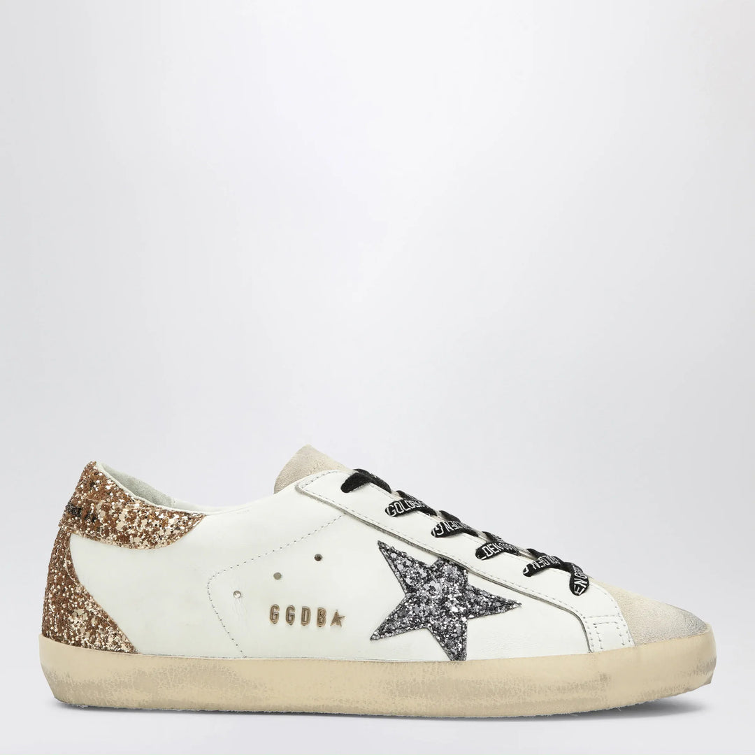 Golden Goose - White/silver/gold Super-Star Sneakers Brand Apparel & Accessories > Shoes 35 IT